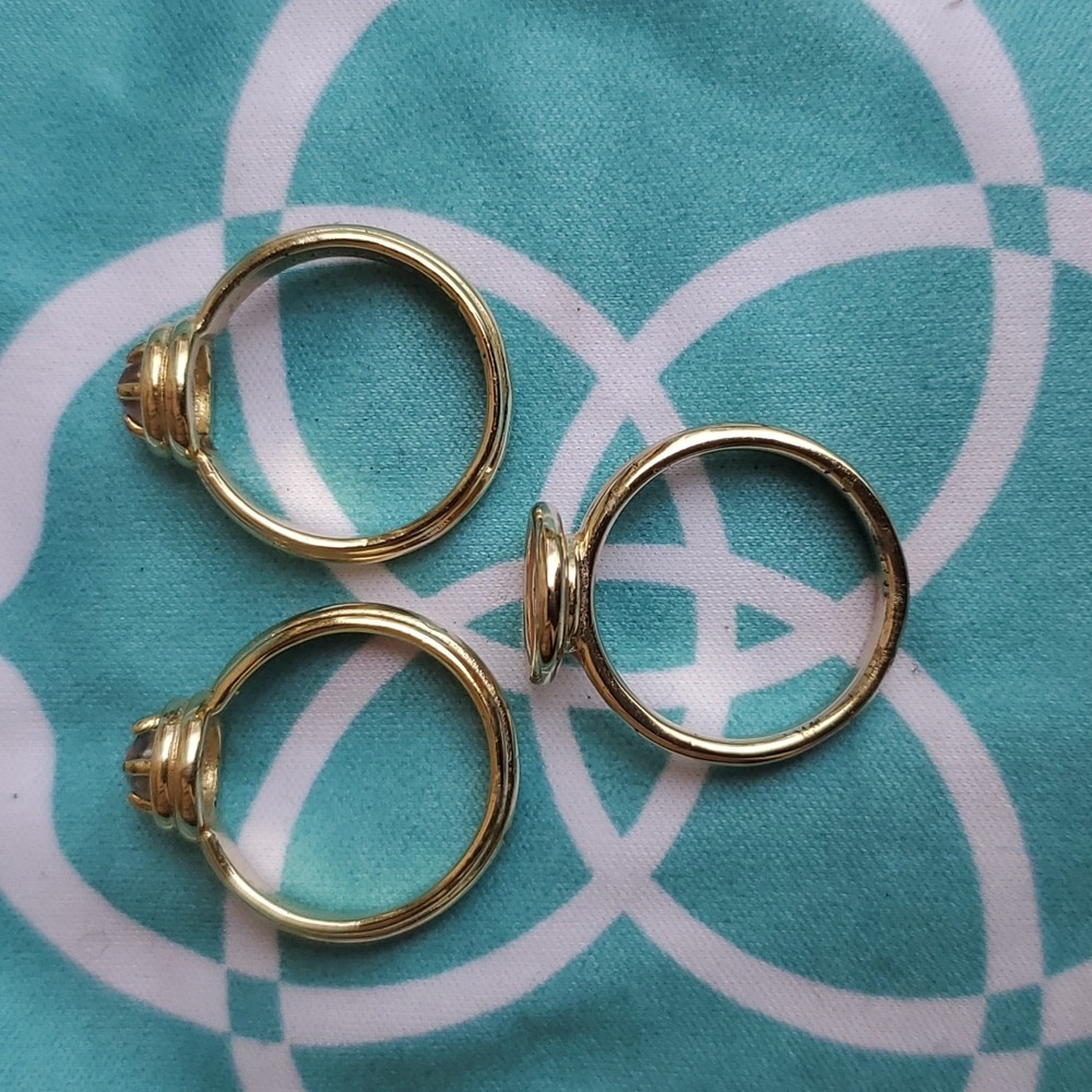 Kendra Scott Callie Stackable Rings Tangerine Iri… - image 5